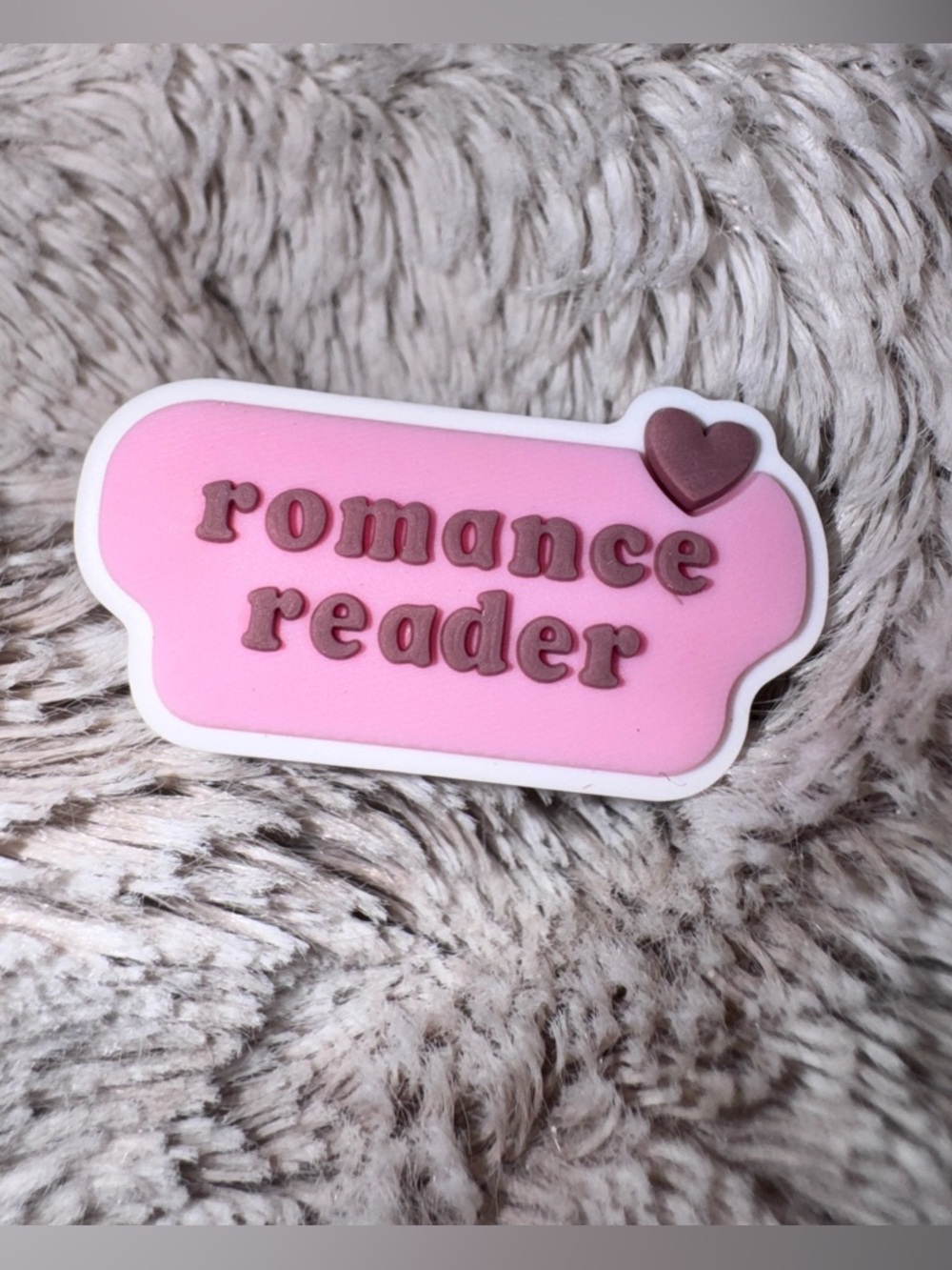 Adorable Pink ROMANCE READER Shoe Charm Crocs Jibbitz 5/$20